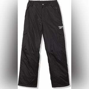 Reebok Black Snow Ski Pants Youth L (14/16) Insulated Winter Pants NWT